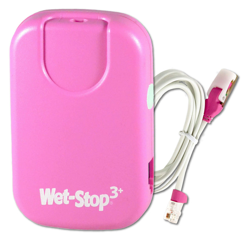 Wet-Stop 3 Pink Bedwetting Enuresis Alarm with Loud Sound and Strong Vibration for Boys or Girls, Proven Solutions for Bedwetters