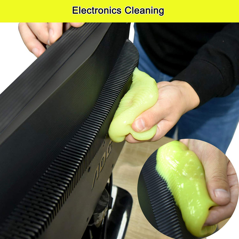 2Pack Keyboard Cleaning Gel Set Universal Dust Cleaner for PC Keyboard Cleaning Car Detailing Slime Laptop Dusting Home and Office Electronics Cleaning Kit Computer Cleaning Slime