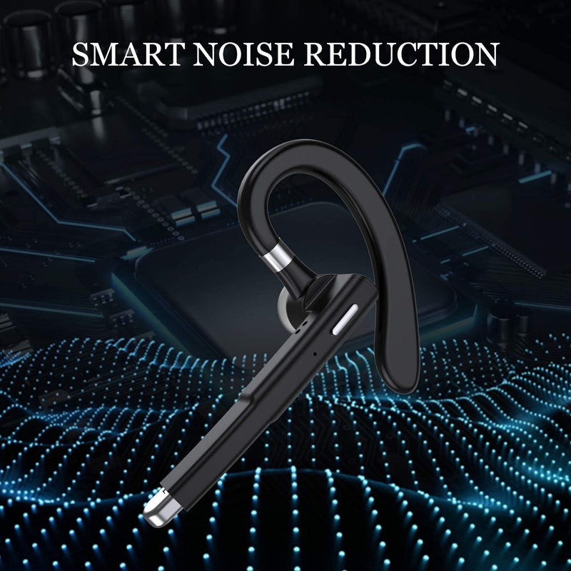 Bluetooth Headset, Wireless Bluetooth Earpiece V5.0, IPX8 Waterproof Headset With Stereo Noise-cancelling Microphone Driver Earbud, Suitable For iPhone Android Mobile Phone Business/Office/Driving