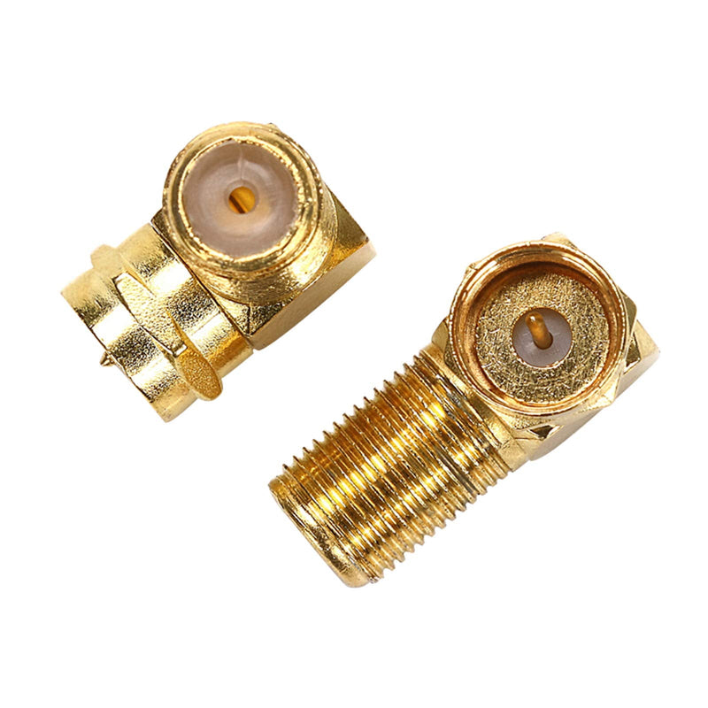 TLS.Eagle F Type Right Angle 90 Degree Male to Female Cable Connector Coax Adapter Pack of 5