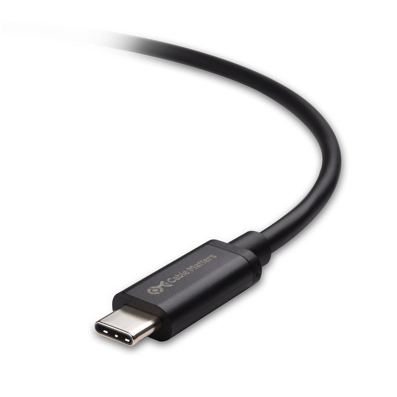 Certified Cable Matters 20 Gbps Thunderbolt 3 Cable (USB C Thunderbolt Cable) in Black 3.3 Feet Supporting 100W Charging