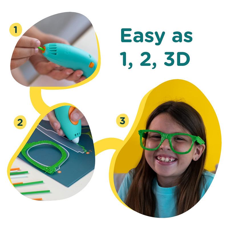 3Doodler Start+ Essentials (2021) 3D Pen Set for Kids, Easy to Use, Learn from Home Art Activity Set, Educational STEM Toy for Boys & Girls Ages 6+ Start Essentials 3d Pen Set