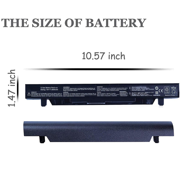 A41N1424 Battery for Asus (ROG) GL552V GL552VW GL552VW-DH74 DH71 GL552JX GL552J GL552;ZX50JX X50J X555 ZX50 FZ50 FX50VW;FX-Plus FX-PRO 6300 6700-15V 2600mAh (18Months Warranty)