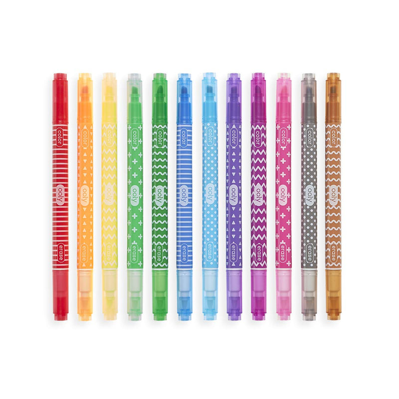 OOLY Make No Mistake Erasable Markers, Set of 12