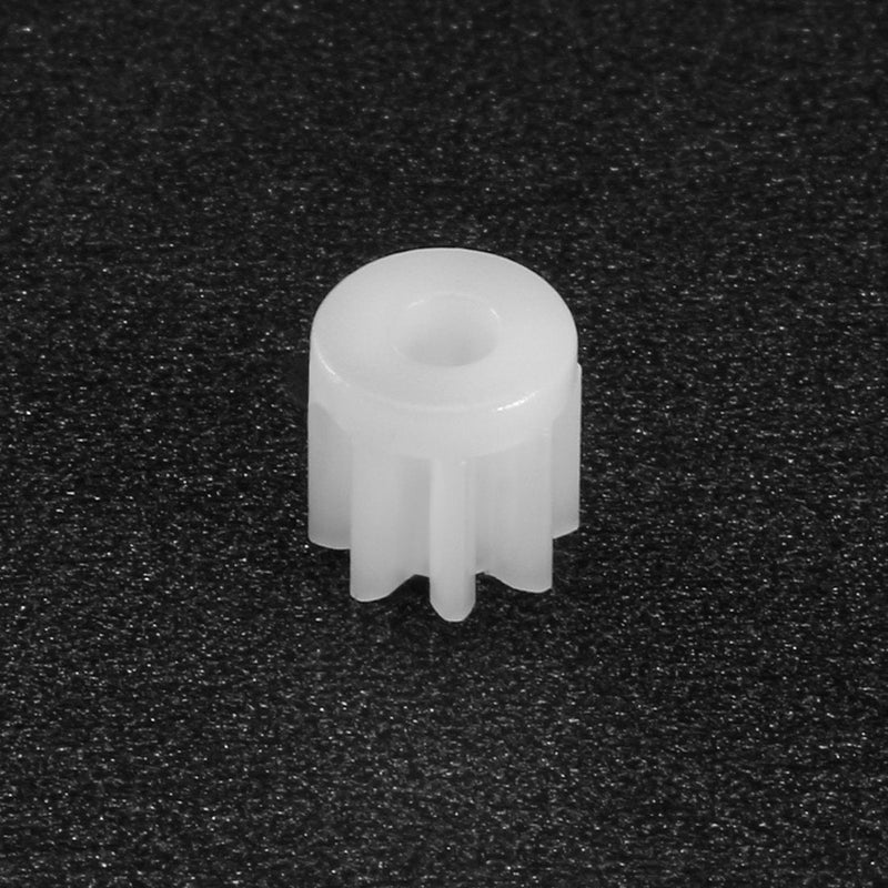 uxcell 20pcs Plastic Gears White 8 Teeth Model 082A Reduction Gear Plastic Worm Gears for RC Car Robot Motor