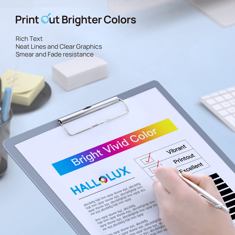 HALLOLUX Remanufactured Ink Cartridge Replacement for HP 910 XL 910XL Ink Cartridges Compatible with OfficeJet 8025e 8035e 8025 8035 8028 8022 8015 Printer HP 910 Ink Cartridges Combo Pack (4 Pack)
