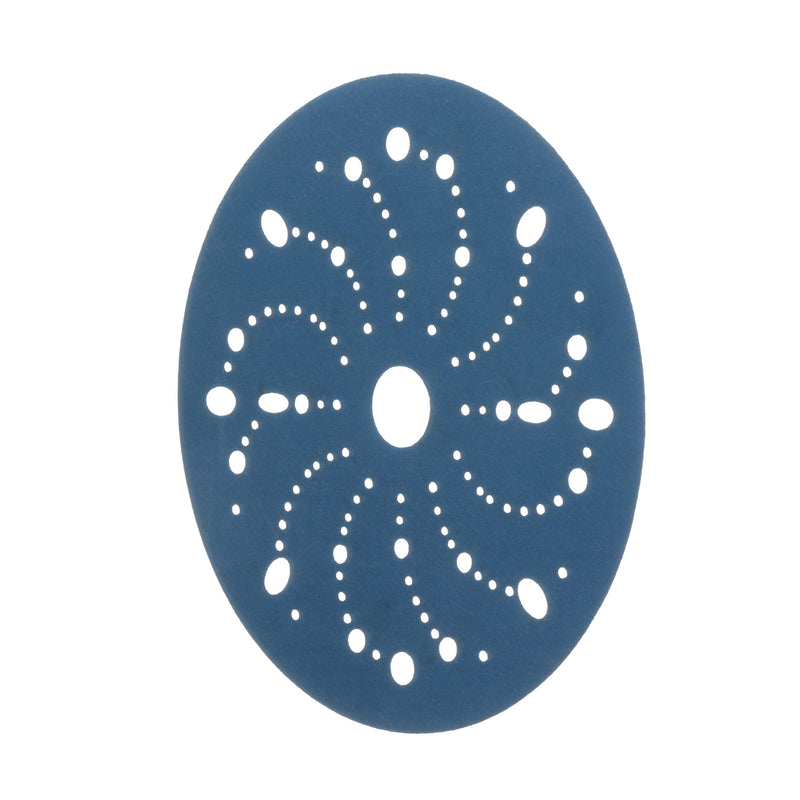 Hookit 3M Blue Abrasive Discs 36181, Multi-Hole, Primer Sanding, E-Coat Sanding, Paint Preparation, 6 in, 400 Grade, 50 Discs/Carton, One Size