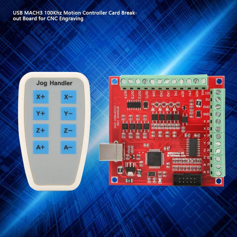 Motion Control Card,USB Breakout Board,USB MACH3 100Khz Motion Controller Card Breakout Board, CNC Breakout Interface Board for CNC Engraving