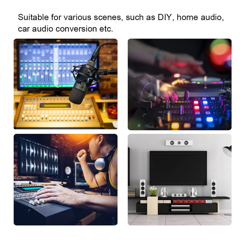 Power Amplifier DB Meter, VU Meter with 3Pcs White LED Backlight, Sound Audio Level Tester with Vertical Working Direction