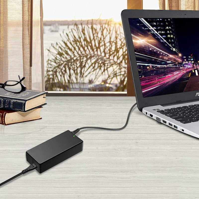 POWSEED 90W Universal Laptop Charger AC Power Adapter 18.5V 19V 19.5V 20V with Multi Tips for Notebook Acer Asus Toshiba Dell IBM HP Compaq Samsung Sony Gateway Fujitsu Chromebook Ultrabooks