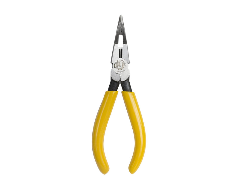 Jonard JIC-22148 Combo Crimper Long Nose Plier with Yellow Plastic Handle, 6-7/8" Length