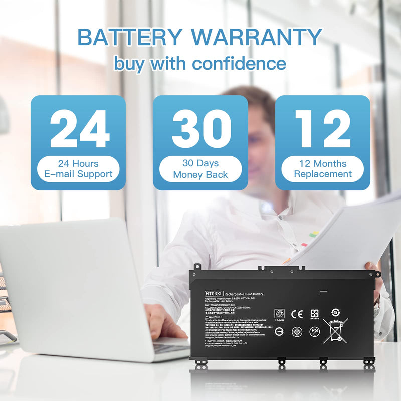 HTO3XL Laptop Replacement L11119-855 HT03XL Battery for HP Pavilion 15-CS3073CL 15-CU0058NR 15Z-CW100 15-CS3153CL 15T-CS200 15-CS0XXX 15-CS2064ST 15-CS3XXX 15-CW1068WM 15T-CS300 15-CW1063WM 15Z-CW000