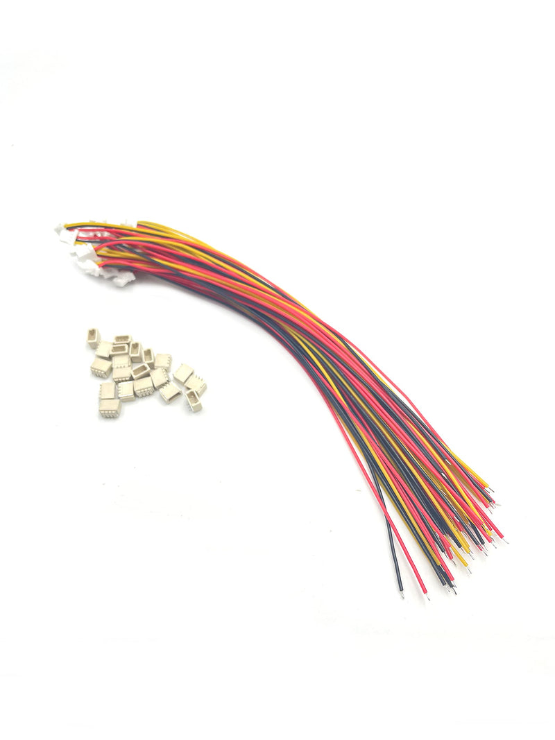 20 Sets Mini Micro Sh 1.0mm Jst 3-Pin Connector Plug Male with 150mm Cable & Female 15mm/5.9inch