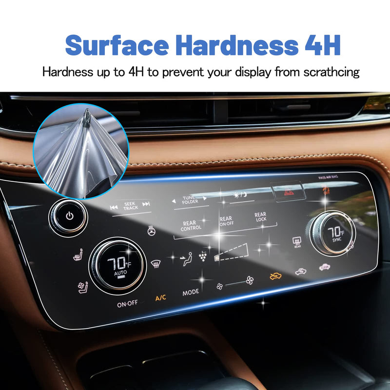 SHAOHAO for 2022 Infiniti QX60 Screen Protector 2023 2022 QX60 AC Panel Screen Protector, Fit for Infiniti QX60 2022 Air Conditioner Screen Protector QX60 2022 2023 AC Panel Screen Protector for Infiniti QX60 2022 2023