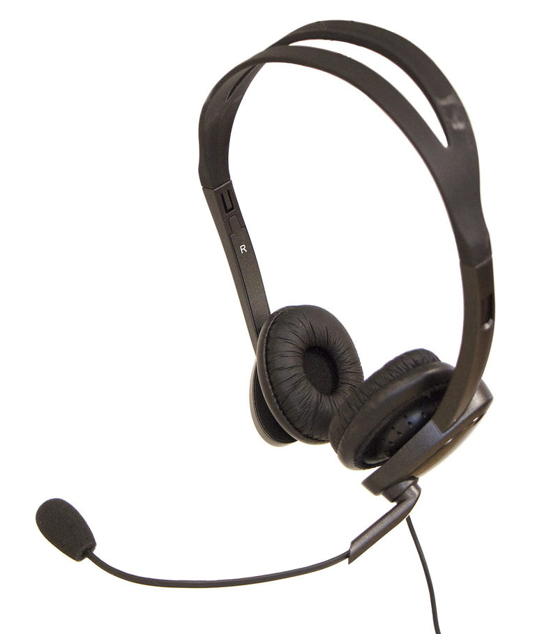 Spracht Zum 3500 Stereo 3.5mm and USB Dual Ear Universal Headset, Black