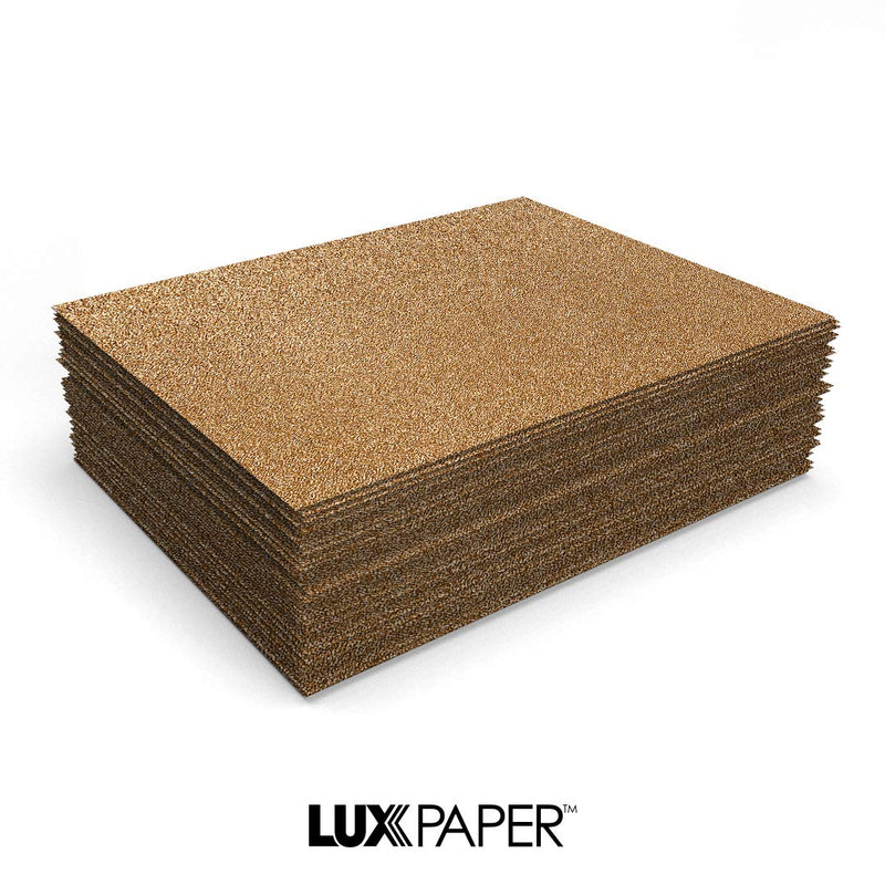 LUXPaper 8.5” x 11” Paper for Crafts and Printing in Rose Gold Sparkle, Scrapbook and Office Supplies, 50 Pack (Rose Gold)
