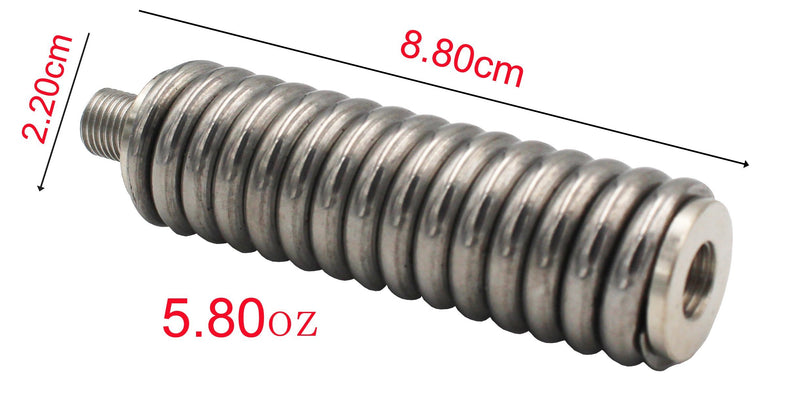 SS-3H CB Antenna Spring Mount - Heavy Duty Stainless Steel Antenna Electronics Spring to fit Mobile/in-Vehicle CB Radio Antenna Mount up to 60" Long and 3/8" - 24 Threads.