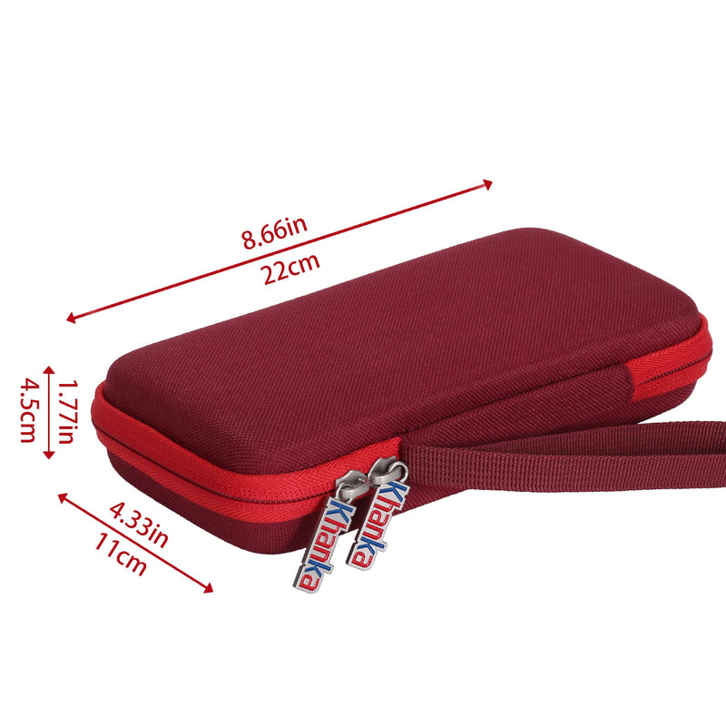 Khanka Hard Travel Case Replacement for Texas Instruments TI-83 Plus/TI-84 Plus/TI-84 Plus CE Color Graphing Calculator, Case Only (Radical Red)