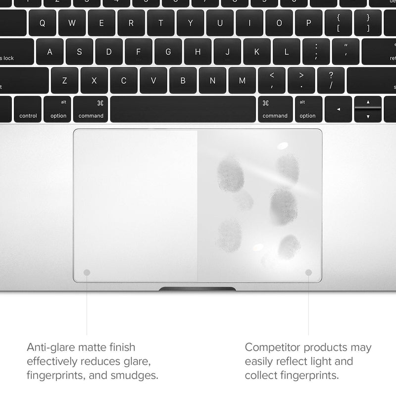 UPPERCASE GhostCover® Touch Premium Trackpad Protectors with Matte Finish, Compatible with 2022 M2 MacBook Air 13", A2681, 2 Pack, Matte Clear MacBook Air 13" w/M2, (2022+)