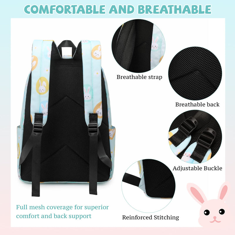 Mygreen Kid Child Girl Cute Patterns Printed Backpack School Bag11.5"x15.7"x5.1" 14 inch Laptop Green, Rainbow, 14 Inch Laptop