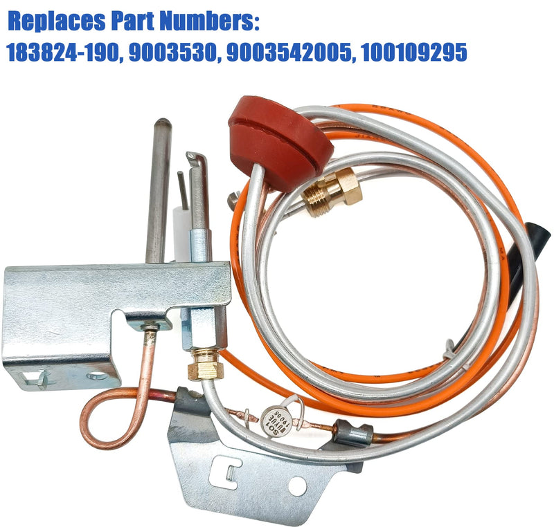 9003542 Pilot Assembly Replacement for Natural Gas Water Heater, Compatible with Reliance, A.O.Smith, Kenmore, State GS and GSX, Replaces 100109295,9003542005(12-month warranty)