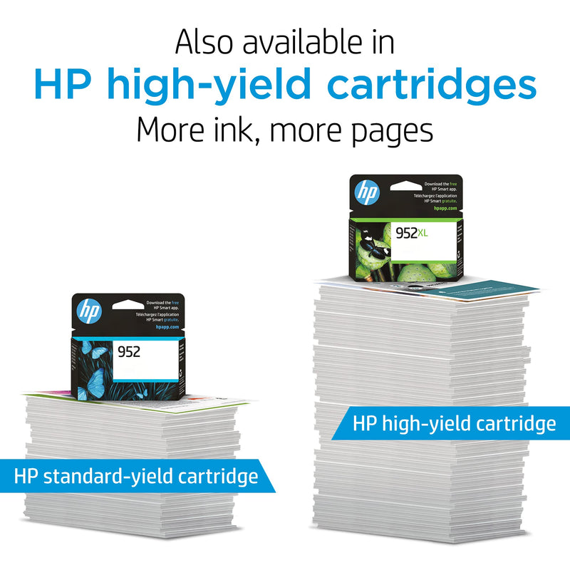 Original HP 952XL Cyan High-yield Ink Cartridge | Works with HP OfficeJet 8702, HP OfficeJet Pro 7720, 7740, 8210, 8710, 8720, 8730, 8740 Series | Eligible for Instant Ink | L0S61AN