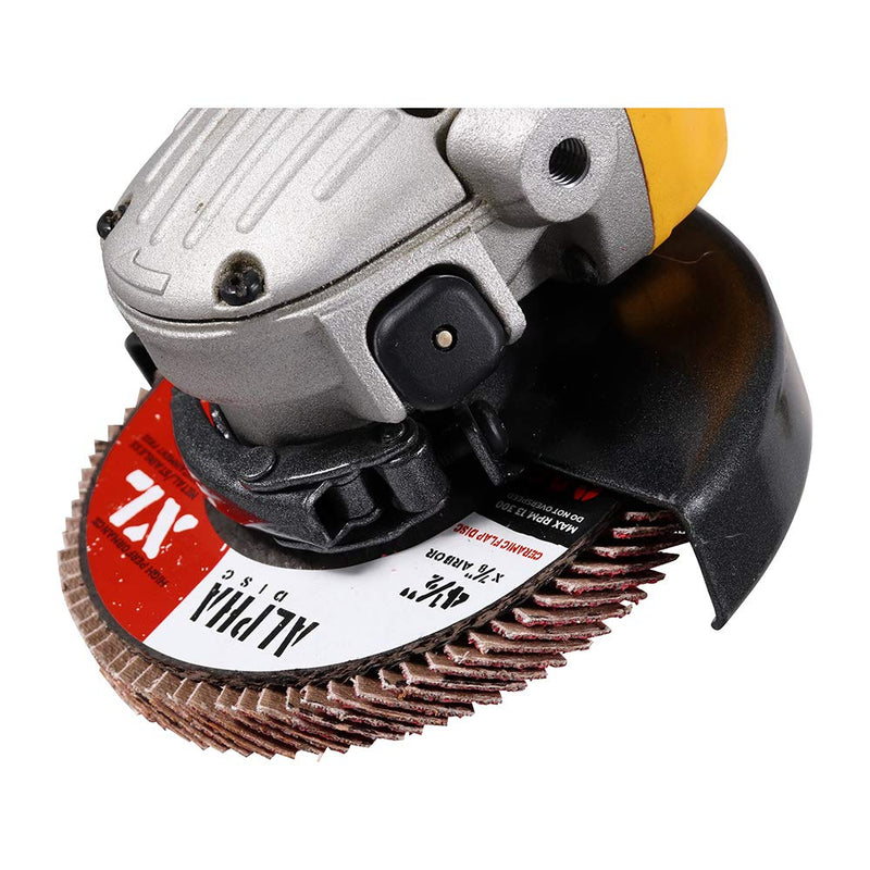 BHA Alpha Disc High Density Ceramic Flap Discs Jumbo Grinding Wheels XL, 4.5" x 7/8" - 5 Pack (60 Grit) 60 Grit