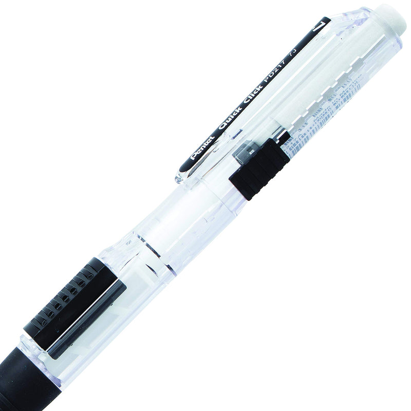 Pentel QUICK CLICK Mechanical Pencil (0.7mm), Black Barrel, Box of 12 Pencils (PD217A) 0.7mm 12 Pack