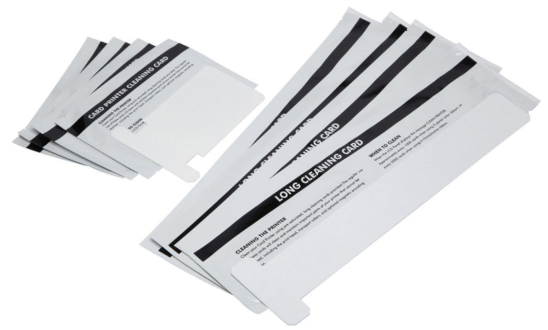 Cleanmo Repair Cleaning Kits for ZXP Series 1 and 3 ID Card Printer， Pack of 4 Short T Cards and 4 Long T Cards