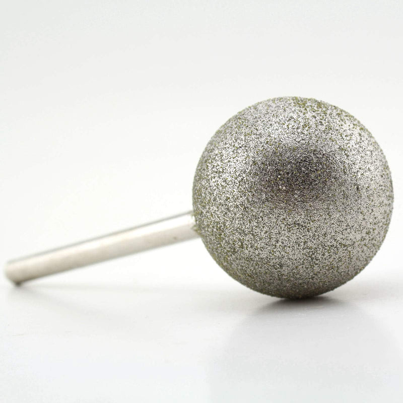 ILOVETOOL 50 mm Dia Spherical Head Diamond Grinding Bit Coated Mounted Points Round Ball Burs Grit 80 Shank 8mm Coarse Tools for Stone Head Diameter 50 mm