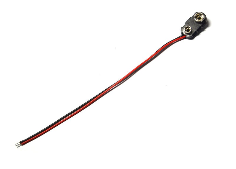 LampVPath 20 Pcs 9V I Type Battery Snap Connector 9 Volt Battery Clips Connector Buckle Plastic Housing I-Type 20PC