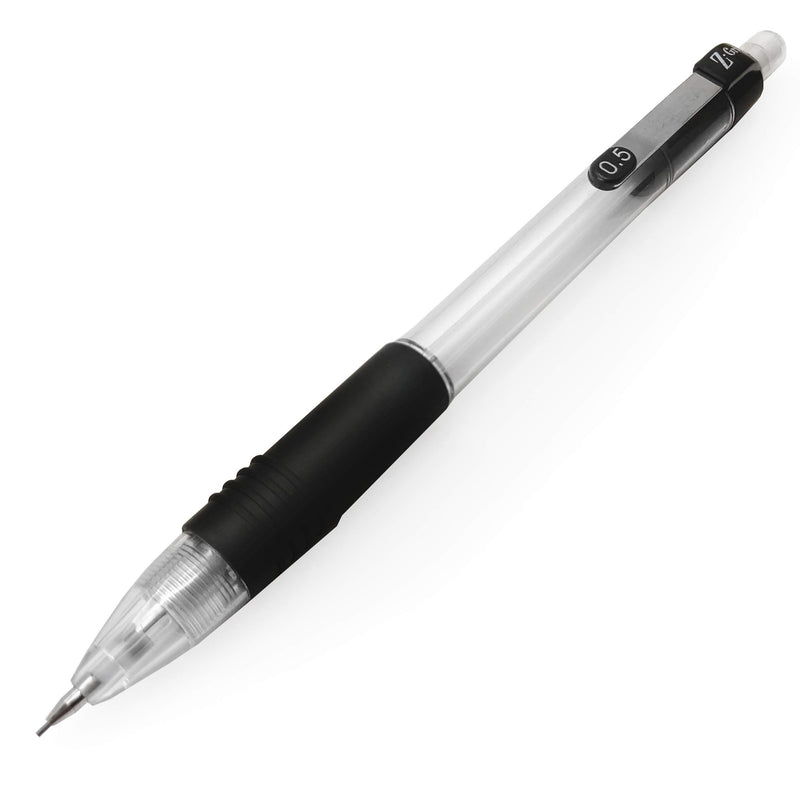 Zebra Z-Grip Mechanical Pencil - 0.5mm - Graphite Lead - Black Barrel - Pack of 10