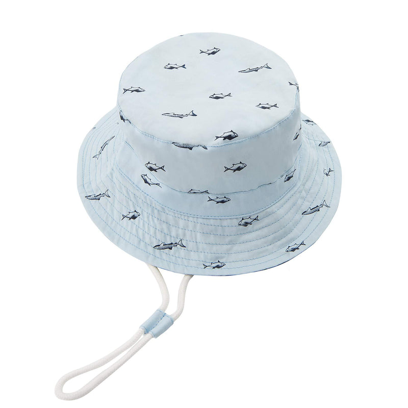 Durio Beach Baby Sun Hat UPF 50+ Sun Protection Wide Brim Summer Baby Boy Bucket Hats Cute Toddler Sun Hats for Girl 6-12 Months A Blue