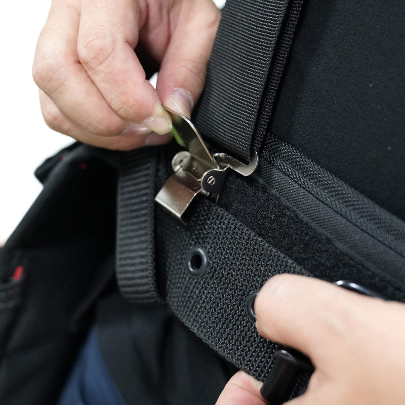 MELOTOUGH Gel Construction Work Suspender Tool Belt Suspenders with Gel shoulder pad Detachable Phone Holder (Heavy Duty Clip End Tool Belt Suspenders) Heavy Duty Clip End Tool Belt Suspenders