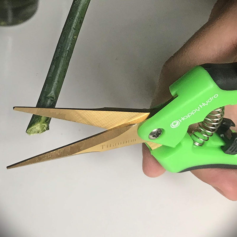 Happy Hydro Trimming Scissors with Straight Tip Titanium Coated Blades 1