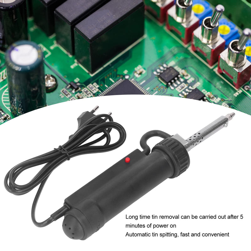 Automatic Desoldering Pump Vacuum Solder Sucker Tool Portable 220V 30W Electric Desoldering Gun Repair Solder Removal Tool Black