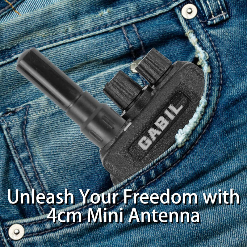 GRA-SH45 Shorty UHF 400-470MHz Radio Antenna - Lightweight, Stubby, and Efficient | 1.8 inches, SMA, 2-Pack SMA / 2-Pack