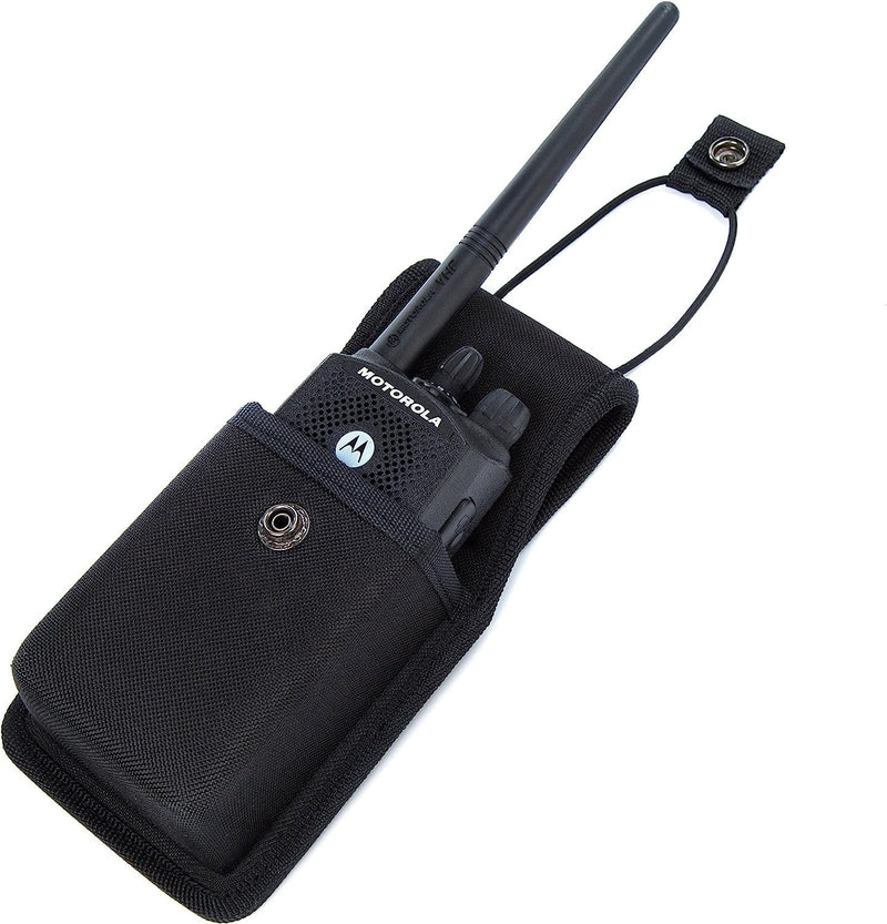 LUITON Universal Radio Case Two Way Radio Holder Universal Pouch for Walkie Talkies Nylon Holster Accessories for MOTOROLA MT500, MT1000, MTS2000 and Similar Models(4pack) 4pack