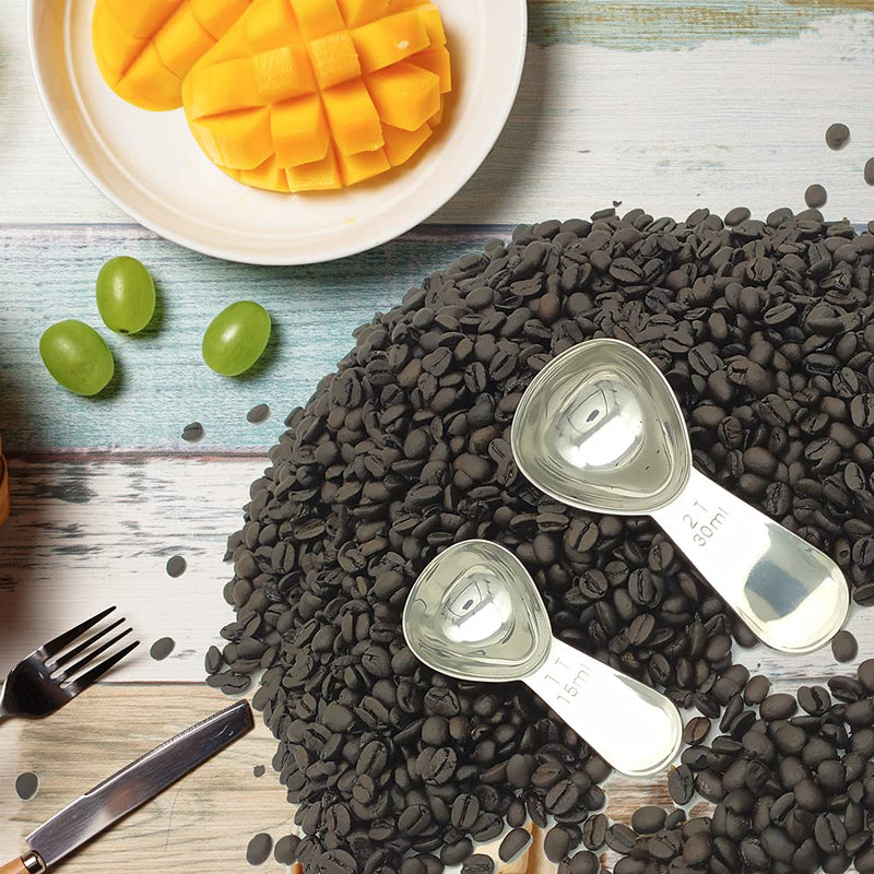FDA 15ml Coffee Scoop Measuring Spoons 18/8 Corrosion Resistance Stainless Steel Tablespoon 1pc (1Tbsp) 1x15ml