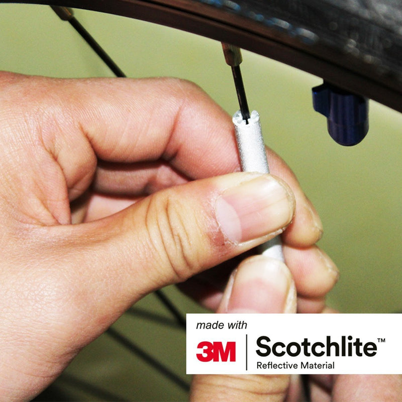 Salzmann 3M Spoke Reflectors, Made with 3M Scotchlite, Patented Spoke reflectors for Bikes (36 Pieces) (36 Pieces)