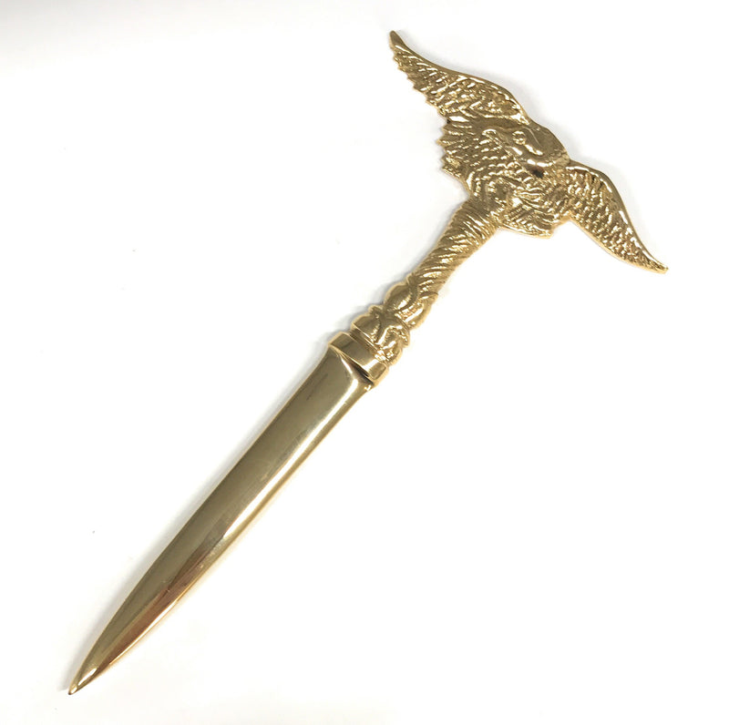 Madison Bay Company Brass Patriotic American Eagle Letter Opener, 7.75 Inches Long