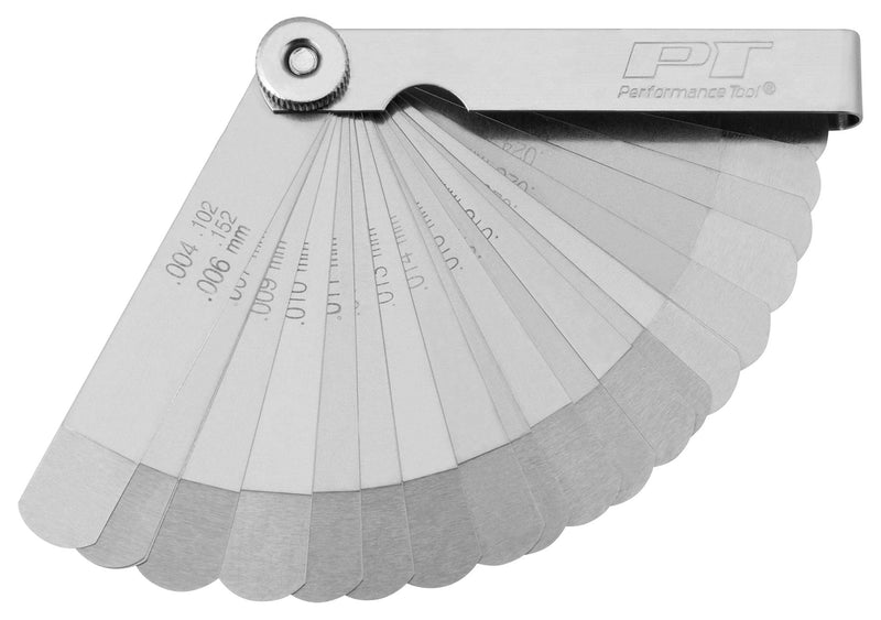 Performance Tool W80524 22-Blade Go-No-Go Feeler Gauge