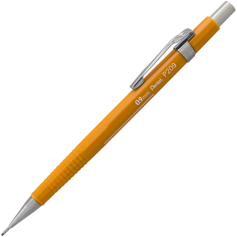 PENTEL Sharp Mechanical Drafting Pencil, 0.9 mm, Yellow Barrel, 2/Pack (P209BP2K6) 2 Pack