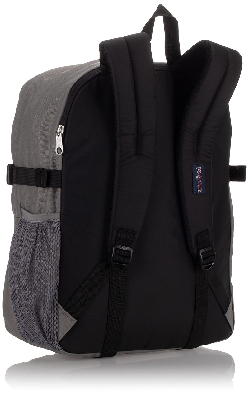 JanSport Main Campus Student Backpack - School, Travel, or Work Bookbag w 15-Inch Laptop Sleeve and Dual Water Bottle Pockets, Graphite Grey