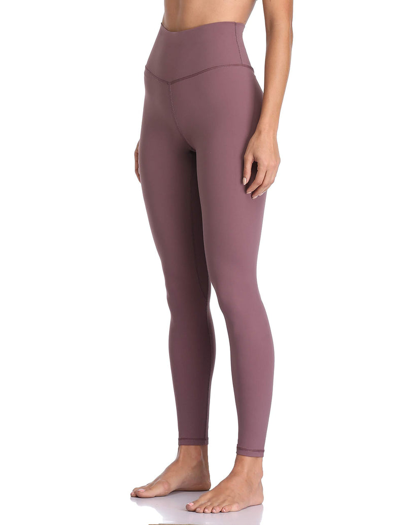 Colorfulkoala Women's Buttery Soft High Waisted Yoga Pants Full-Length Leggings Dusty Red X-Small