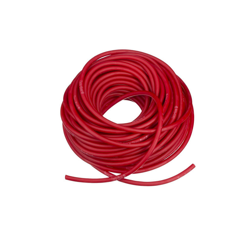 TheraBand Resistance Tubes, Professional Latex Elastic Tubing 25 Foot Red - Medium