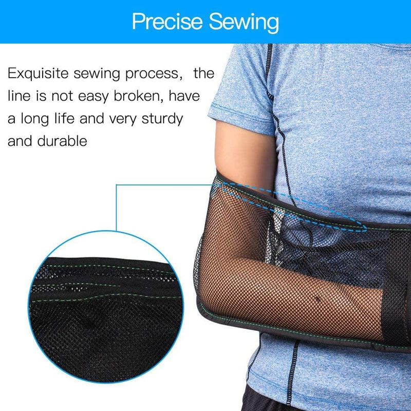Mesh Arm Shoulder Sling - Medical Shoulder Immobilizer for Shower - Adjustable Arm Brace for Torn Rotator Cuff Injury - Right Left Arm for Men Women - Shower Sling for Elbow, Wrist updated version