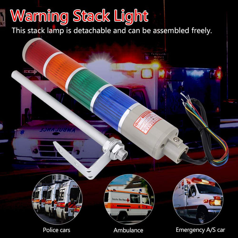 Industrial Signal Flash Warning Light Indicator Stack Tower Light Red Green Yellow Blue Lamp 110V(110V)