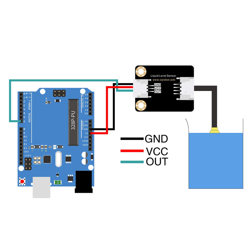 CQRobot Ocean: Contact Water/Liquid Level Sensor Compatible with Raspberry Pi/Arduino. for Automatic Irrigation Systems, Aquariums, Plants, in The Garden, in Agriculture etc.