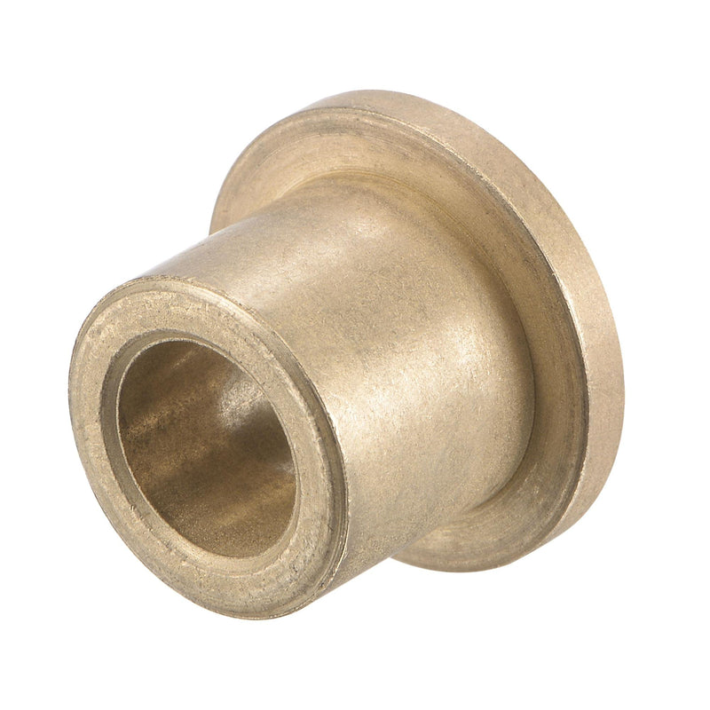 uxcell Flange Sleeve Bearings 10mm Bore 16mm OD 16mm Length 22mm Flange Dia 3mm Flange Thickness Sintered Bronze Self-Lubricating Bushing 2pcs 10x16x16mm